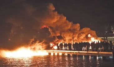 Bodrum şokta: 7 tekne kül oldu #mugla