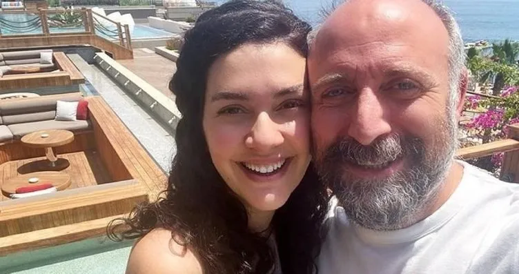 Ünlü oyuncu Bergüzar Korel ve eşi Halit Ergenç...