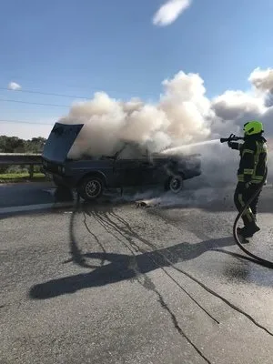 Aydın’da otomobil yangını