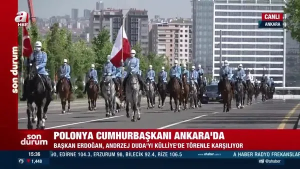 Başkan Erdoğan, Polonya Cumhurbaşkanı Duda'yı karşıladı | Video