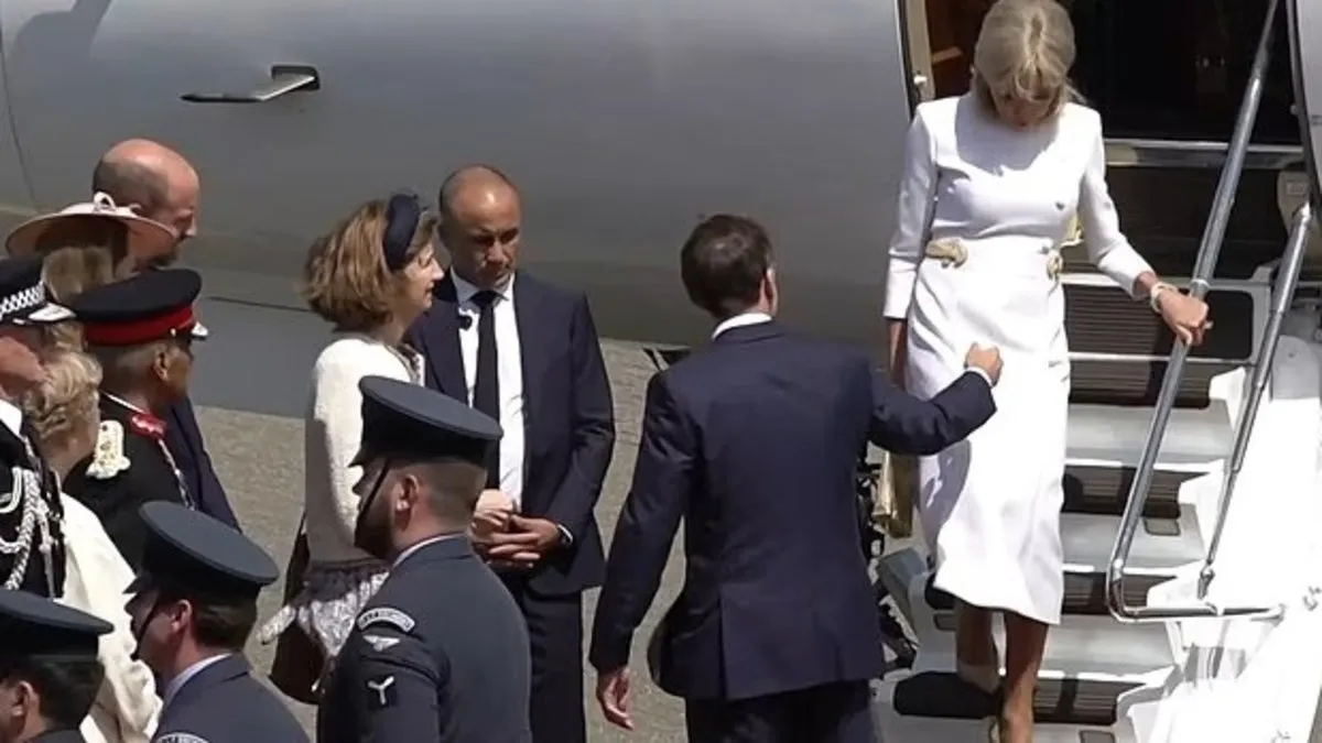 Macron’un eli havada kaldı: Eşi tarafından görmezden gelindi! İngiltere ziyaretinde dikkat çeken anlar
