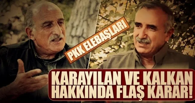PKK elebaşlarına yakalama emri!
