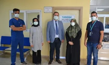 Şanlıurfa’da TURKOVAC aşı merkezinde ilk aşı uygulaması yapıldı #sanliurfa