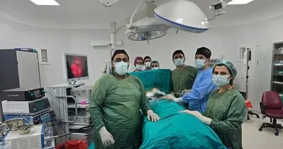 Göğüs kafesi açılmadan akciğerlerin arasındaki kitle çıkarıldı #diyarbakir