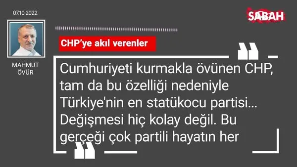 Mahmut Övür | CHP'ye akıl verenler