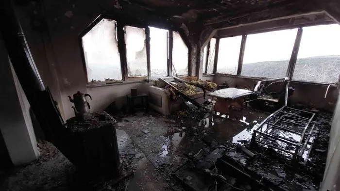 Samsun’da sobadan çıkan kıvılcım evi yaktı