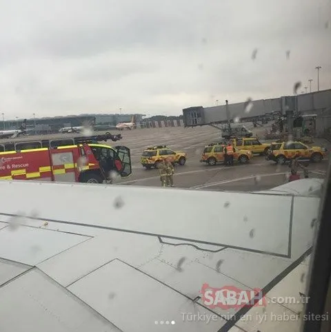Uçaklar pistte çarpıştı!
