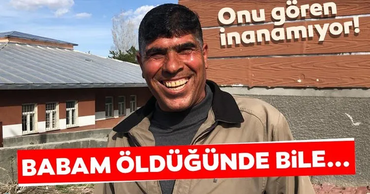 Kendisini tutamıyor! Kars’ın gülen adamı...