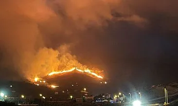 Gökçeada’da korkutan yangın: Geniş alana yayıldı #canakkale