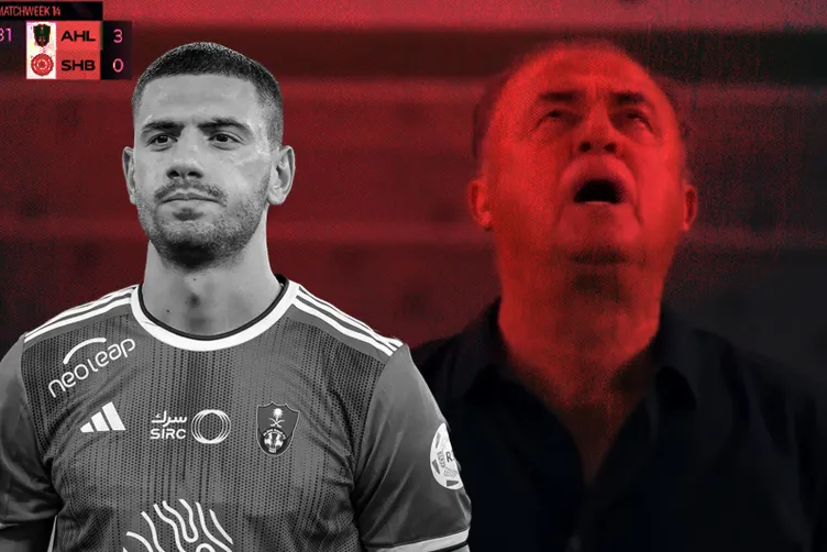 SON DAKİKA! Fatih Terim’in 3. gole verdiği tepki gündem oldu! Merih Demiral, Al Ahli - Al Shabab maçına damga vurdu...