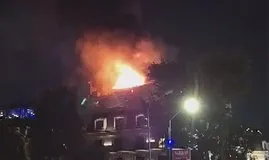 Bağdat Caddesi’nde otel yangını