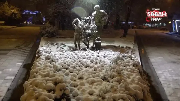Balkanlar’dan gelen kar yağışı Kırklareli’nde etkili oluyor | Video