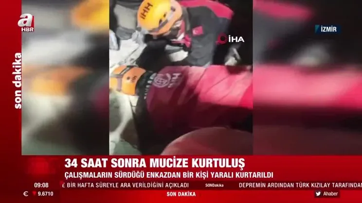 İzmir'de 34 saat sonra mucize kurtuluş! 70 yaşındaki Ahmet amca: