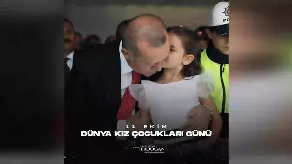 SON DAKİKA: Cumhurbaşkanı Erdoğan'dan Dünya Kız Çocukları Günü paylaşımı