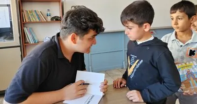 Küçük yazar Mirhat, öğrencilere rol model oldu #sanliurfa