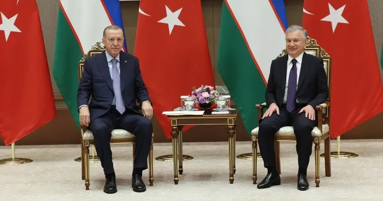 Başkan Erdoğan Özbekistan Cumhurbaşkanı Mirziyoyev ile görüştü: İsrail’i durduracak adımların atılması gerek