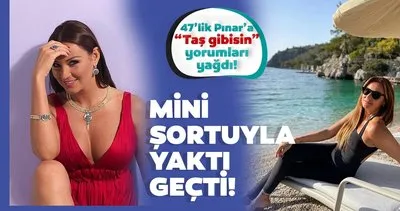 47’lik Pınar Altuğ mini şortu ile yaktı geçti! Taş yanında yumuşak kalır Pınar Altuğ’un fit hali ile övgüleri topladı!