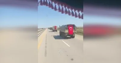 Azerbaycan ordusu Karabağ’a Türk bayrağıyla böyle girdi!