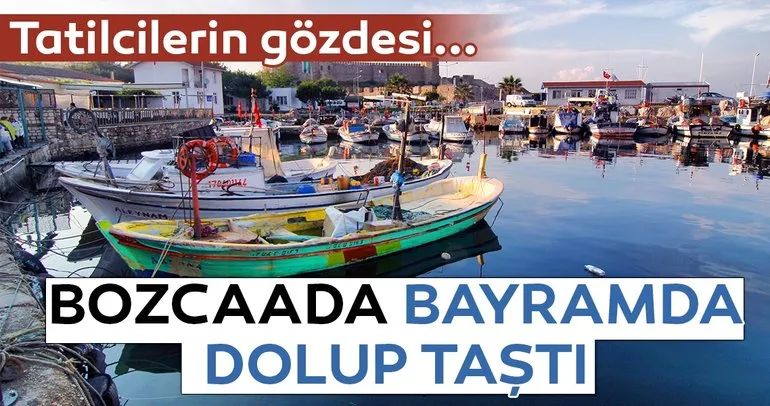 Bozcaada bayramda dolup taştı