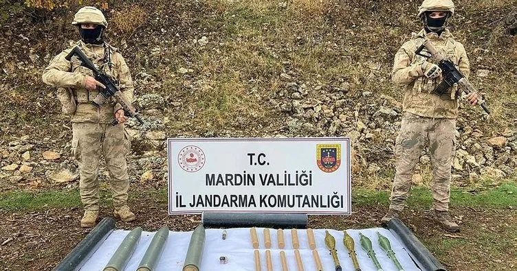 Mardin’de teröre darbe: PKK’ya ait mühimmat ele geçirildi