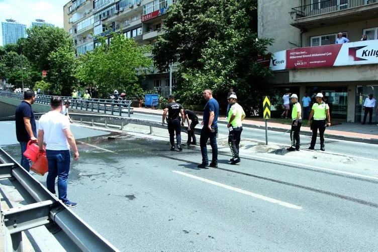 Beşiktaş’ta otomobilin çarptığı yaya ağır yaralandı
