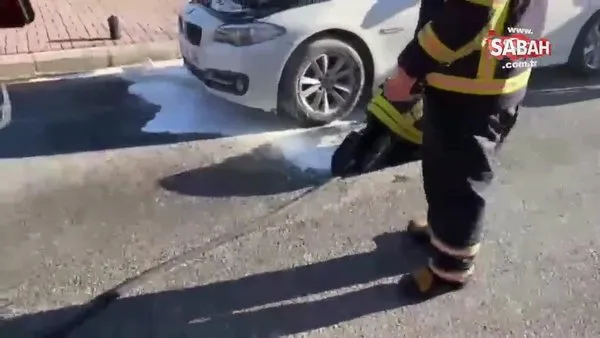 Şanlıurfa'da seyir halinde olan bir otomobil yandı!