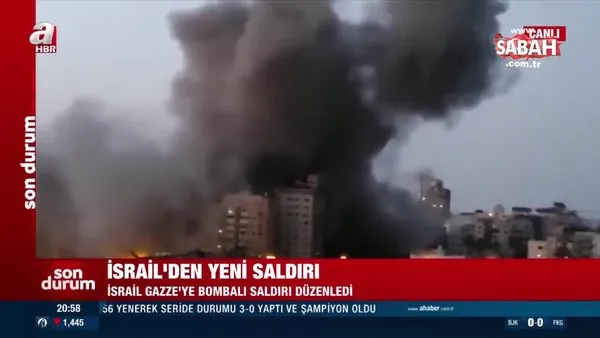 son dakika haberi israil gazze seridi nde bulunan 13 katli binayi vurdu video videosunu izle son dakika haberleri