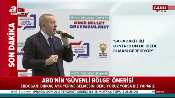 Cumhurbaşkanı Erdoğan, Erzurum adaylarını açıkladı
