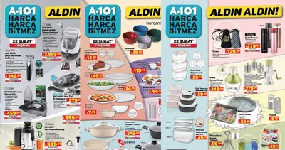 A101 AKTÜEL ÜRÜNLERİ 22 Şubat Perşembe indirimleri listesi: Koltuk-halı yıkama makinesi, blender, süpürge... Sayfa sayfa  A101 indirim yıldızları