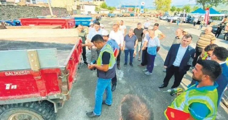 Balıkesir Büyükşehir Belediyesi’nden reflektör desteği