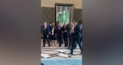 Başkan Erdoğan ile Vladimir Putin’in kol kola yürüdüğü anlar sosyal medyada gündem oldu | Video