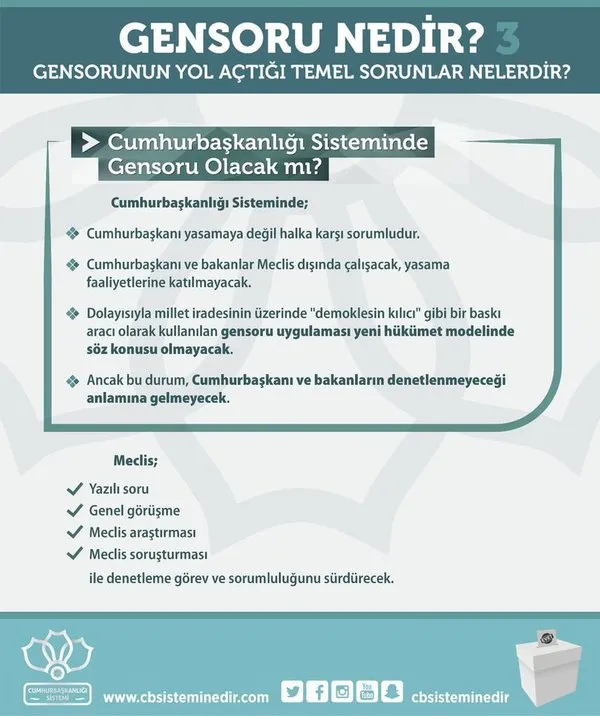 Cumhurbaşkanlığı Sistemi'nin ayrıntıları