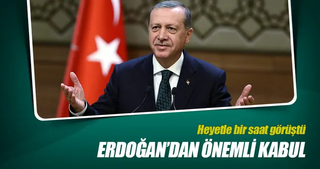 Erdoğan, Irak Türkmen heyetini kabul etti
