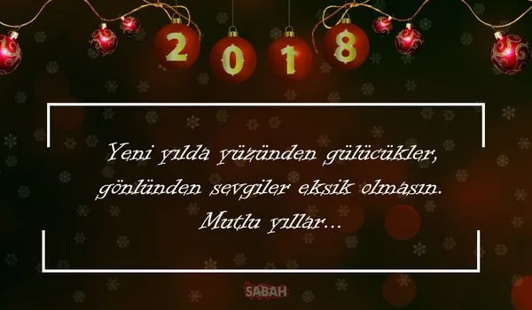 2018 yeni yıl yılbaşı mesajları (ÖZEL) - En güzel resimli yılbaşı mesajları burada!