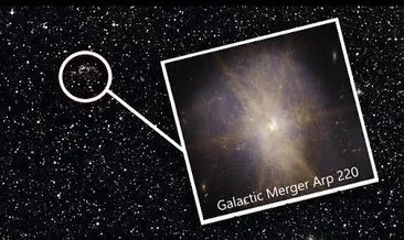 Çarpışan galaksiler böyle görüntülendi! Yıldız patlamasının fotoğrafı çekildi