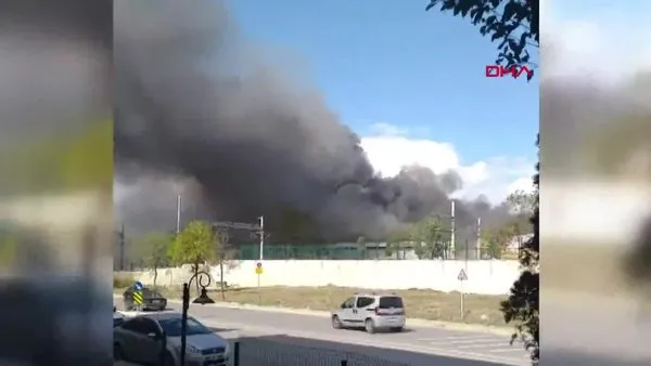 SON DAKİKA: İstanbul Tuzla'da fabrika yangını! Olay yerinden ilk görüntüler...