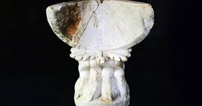 Aizanoi Antik Kenti kazısında mermer güneş saati bulundu #kutahya Aizanoi Antik Kenti kazısında mermer güneş saati bulundu #kutahya