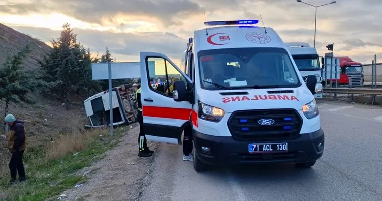 Kırıkkale’de feci kaza! 5 kişi yaralandı