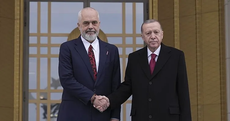 Başkan Erdoğan,  Arnavutluk Başbakanı Rama’yı resmi törenle karşıladı