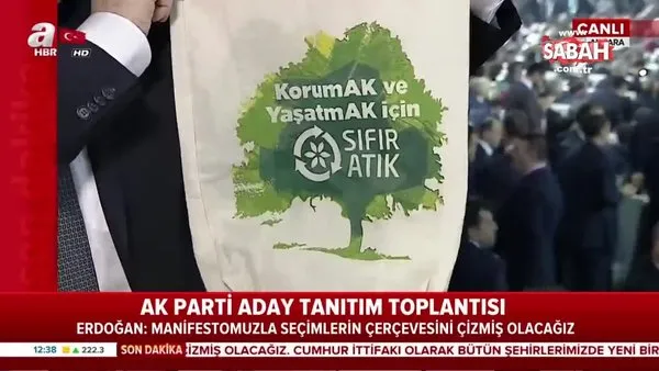 İşte Cumhurbaşkanı Erdoğan'ın vatandaşlara dağıtılacağını açıkladığı o bez çantalar