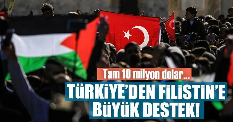 Türkiye’den Filistin’e 10 milyon dolar hibe