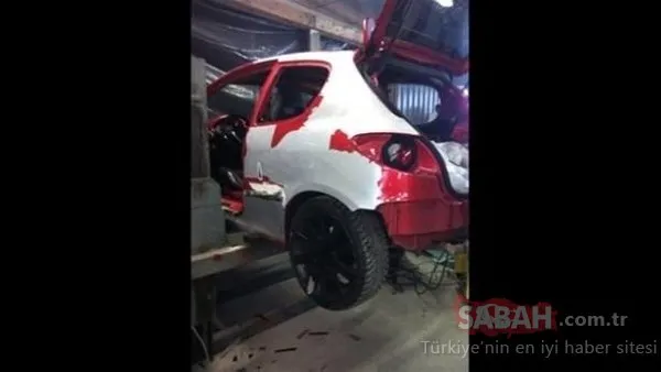Hurda halindeki Peugeot 206’nın son halini görenler şaşkına döndü! Öyle şeyler yapıldı ki…
