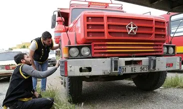 Adana’da kamyoncunun şase oyununu polis bozdu
