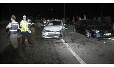 Düzce’de zincirleme trafik kazası: 8 yaralı
