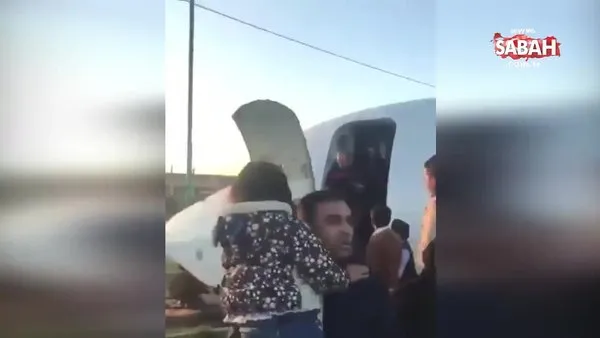 İran'da yolcu uçağı iniş sırasında arızalanarak yola acil iniş yaptı!