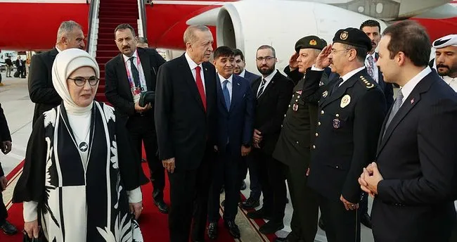 Başkan Erdoğan, Katar'a geldi