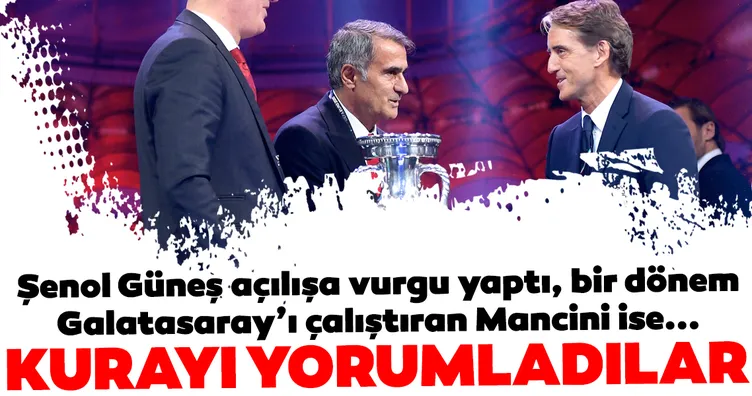 EURO 2020: Şenol Güneş ve rakip takım teknik teknik direktörler kurayı yorumladılar