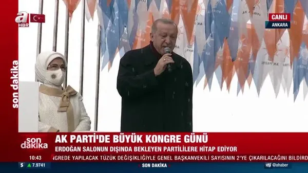 Cumhurbaşkanı Erdoğan AK Parti 7. Olağan Büyük Kongresi öncesi vatandaşlara hitap etti | Video
