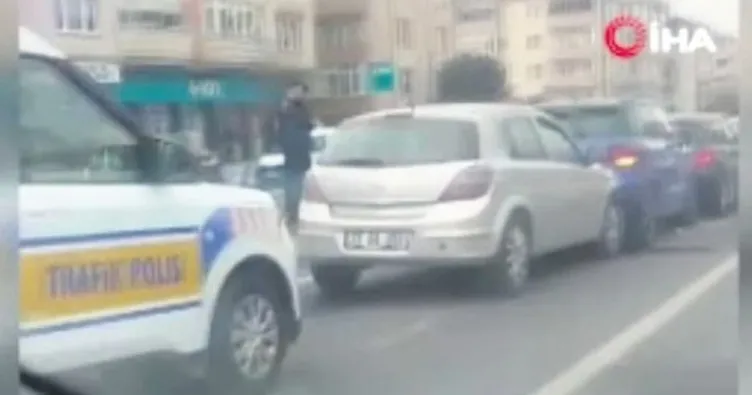 Yayaya yol verdi zincirleme kaza oldu