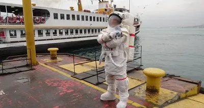 O astronot İstanbul sokaklarına çıktı